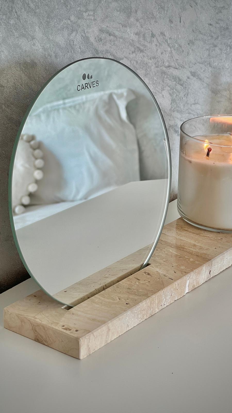 Travertine Mirror