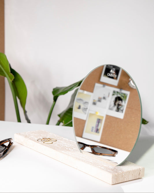 Travertine Mirror